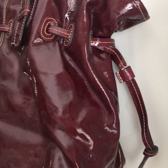 Dooney & Bourke Patent Leather Plum Chiara Tote Purse LARGE - Picture 8 of 10